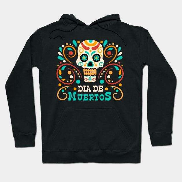 Dia de muertos - skull Hoodie by verde